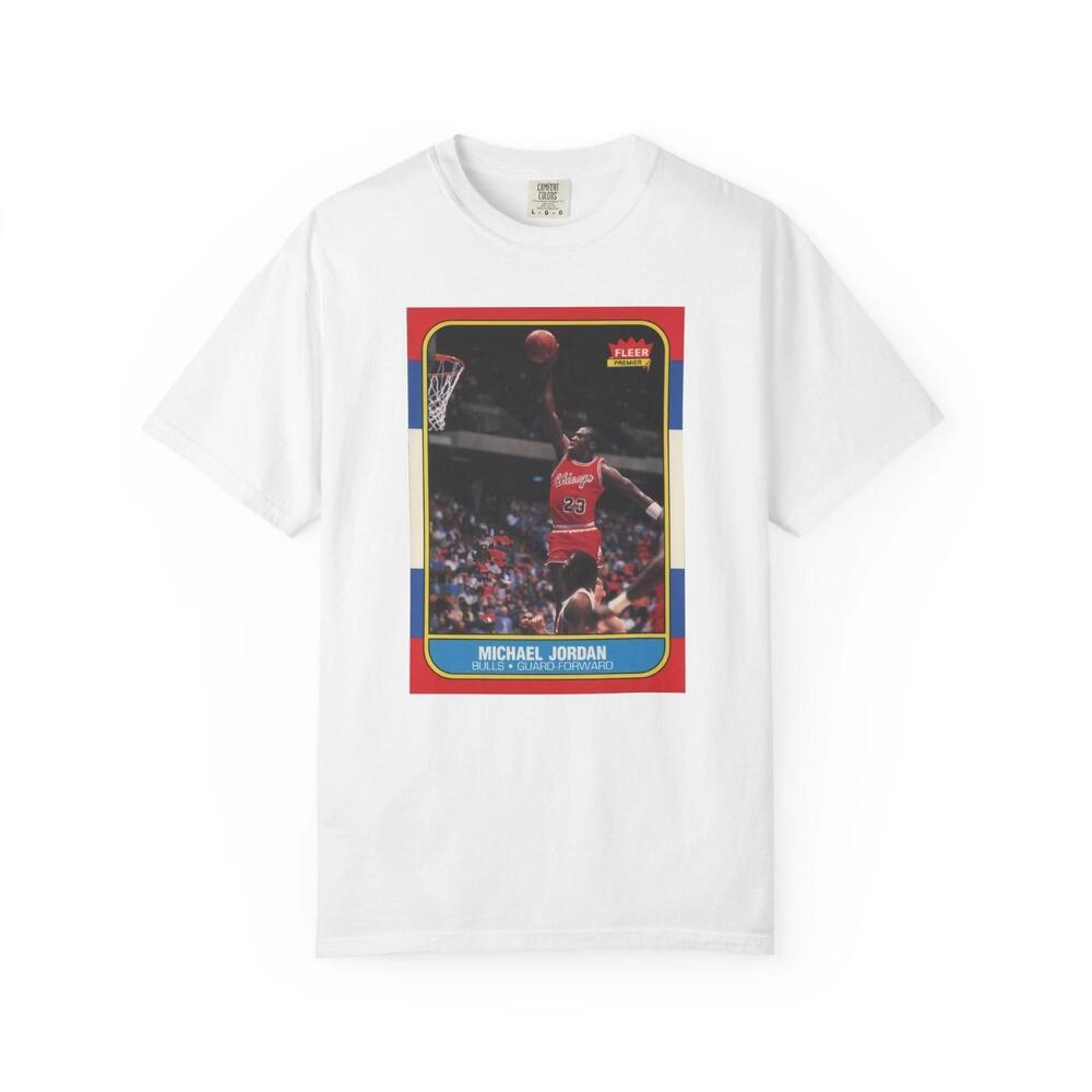Michael  Rookie Basketball Card T-Shirt Garment Dyed S Tee